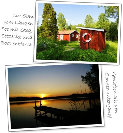 Unser rotes Ferienhaus in Schweden am See - Hunde sind herzlich Willkommen!