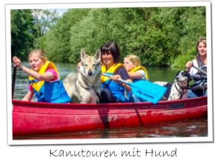 Kanutouren mit in Hund in Schweden von Max & Moritz Hundewandertouren