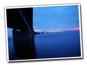 Anreise nach Schweden - Öresundbrücke zwischen Kopenhagen und Malmö